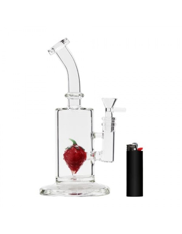 9" Glass Bong w/ Berry Perc