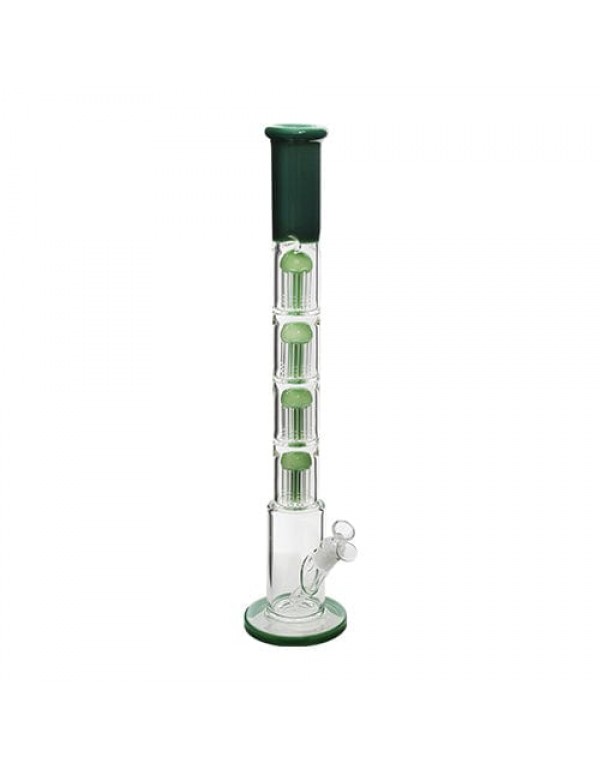 21.5" Glass Straight Tube w/ Quad Tree Perc