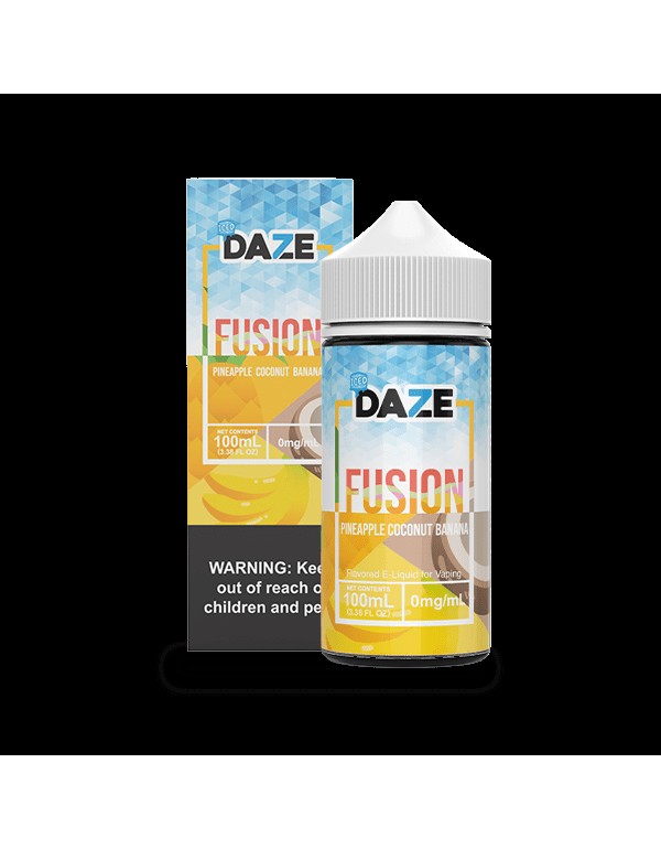 7 Daze Fusion Pineapple Coconut Banana ICED 100ml ...